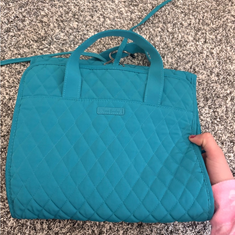 Vera Bradley Quilted Turquoise Travel Bag